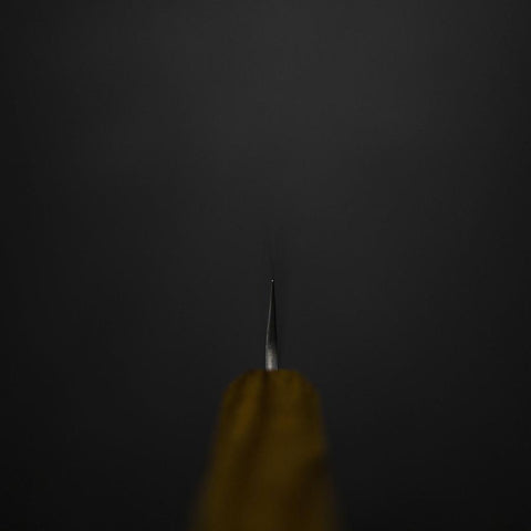 Petty White Steel #1 Tsuchime Eichenholz Griff 140mm-[Musashi]-[Japan-Küchenmesser]