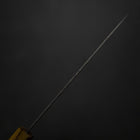 Petty White Steel #1 Tsuchime Eichenholz Griff 140mm-[Musashi]-[Japan-Küchenmesser]