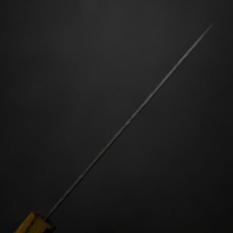 Petty White Steel #1 Tsuchime Eichenholz Griff 140mm-[Musashi]-[Japan-Küchenmesser]