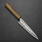Petty White Steel #1 Tsuchime Eichenholz Griff 140mm-[Musashi]-[Japan-Küchenmesser]