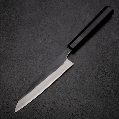 Petty White Steel #2 Edelstahlummantelung Kurouchi Chokin Schmetterling Büffelhorn und Ebenholz Griff 150mm-[Musashi]-[Japan-Küchenmesser]