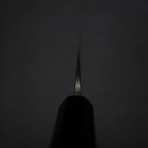 Petty White Steel #2 Edelstahlummantelung Kurouchi Chokin Schmetterling Büffelhorn und Ebenholz Griff 150mm-[Musashi]-[Japan-Küchenmesser]