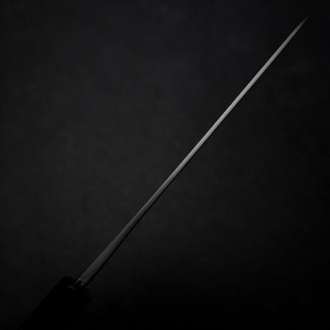 Petty White Steel #2 Edelstahlummantelung Kurouchi Chokin Schmetterling Büffelhorn und Ebenholz Griff 150mm-[Musashi]-[Japan-Küchenmesser]