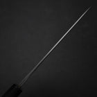 Petty White Steel #2 Edelstahlummantelung Kurouchi Chokin Welle Büffelhorn und Ebenholz Griff 150mm-[Musashi]-[Japan-Küchenmesser]