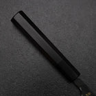 Petty White Steel #2 Edelstahlummantelung Kurouchi Chokin Welle Büffelhorn und Ebenholz Griff 150mm-[Musashi]-[Japan-Küchenmesser]