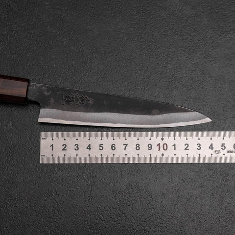 Petty White Steel #2 Kurouchi Zelkove Griff 150mm-[Musashi]-[Japan-Küchenmesser]
