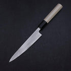 Petty White Steel #1 Poliert Büffelhorn und Magnolienholz Griff 150mm-[Musashi]-[Japan-Küchenmesser]