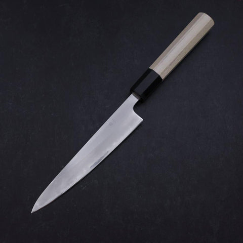 Petty White Steel #1 Poliert Büffelhorn und Magnolienholz Griff 150mm-[Musashi]-[Japan-Küchenmesser]