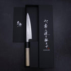 Petty White Steel #1 Poliert Büffelhorn und Magnolienholz Griff 150mm-[Musashi]-[Japan-Küchenmesser]