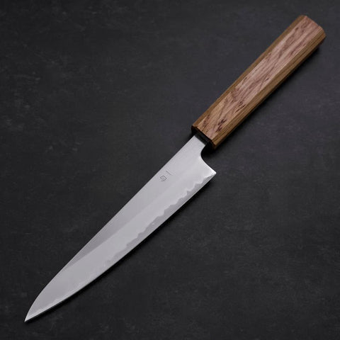 Petty White Steel #1 Poliert Eichenholz Griff 150mm-[Musashi]-[Japan-Küchenmesser]