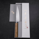 Petty White Steel #1 Poliert Eichenholz Griff 150mm-[Musashi]-[Japan-Küchenmesser]