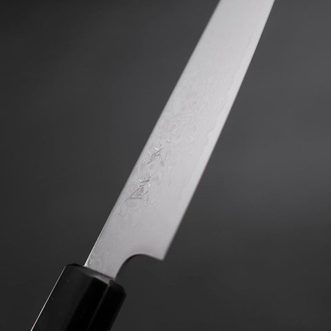 Petty ZA-18 Damast Büffelhorn und Magnolienholz Griff 150mm-[Musashi]-[Japan-Küchenmesser]