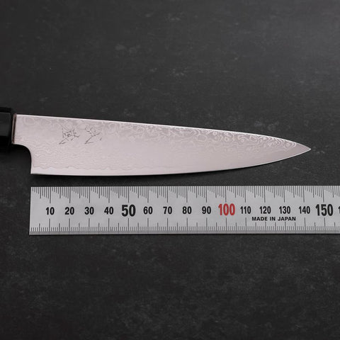 Petty ZA-18 Damast Büffelhorn und Magnolienholz Griff 150mm-[Musashi]-[Japan-Küchenmesser]