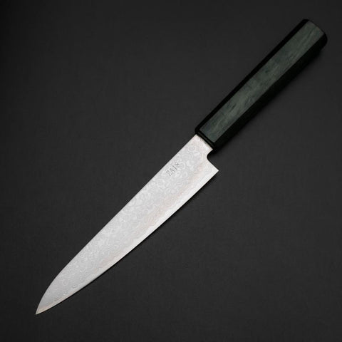 Petty ZA-18 Damast Grüner Urushi Griff 150mm-[Musashi]-[Japan-Küchenmesser]