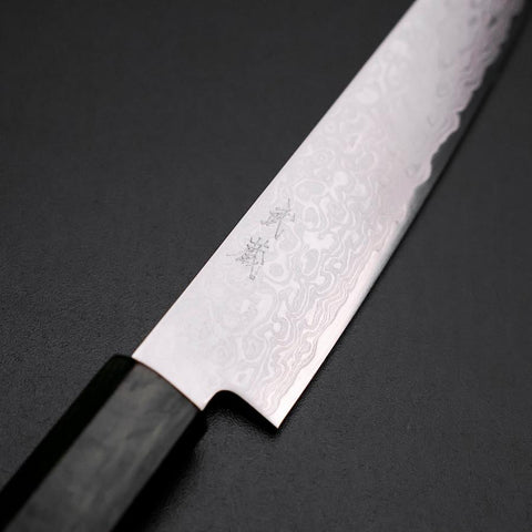 Petty ZA-18 Damast Grüner Urushi Griff 150mm-[Musashi]-[Japan-Küchenmesser]