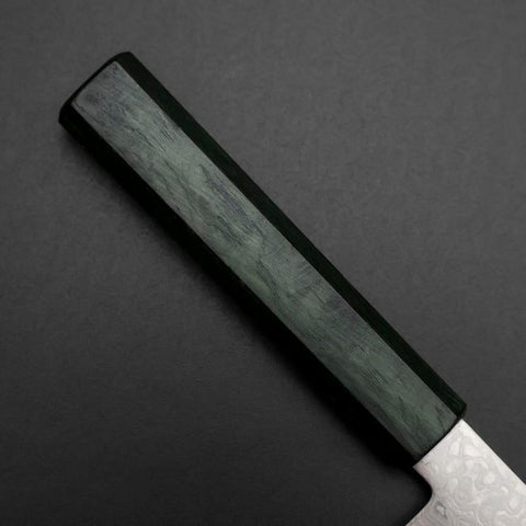 Petty ZA-18 Damast Grüner Urushi Griff 150mm-[Musashi]-[Japan-Küchenmesser]