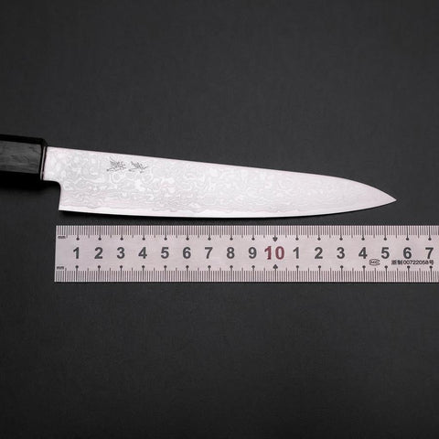 Petty ZA-18 Damast Grüner Urushi Griff 150mm-[Musashi]-[Japan-Küchenmesser]