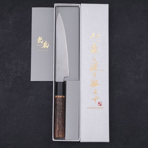 Petty ZDP-189 Poliert Büffelhorn und Kastanienholz Griff 150mm-[Musashi]-[Japan-Küchenmesser]