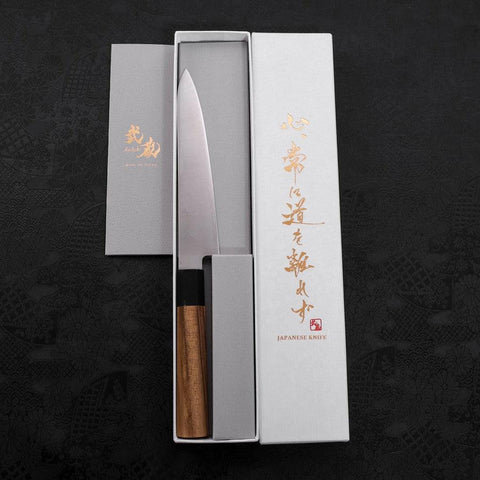 Petty ZDP-189 Poliert Büffelhorn und Magnolienholz Griff 150mm-[Musashi]-[Japan-Küchenmesser]