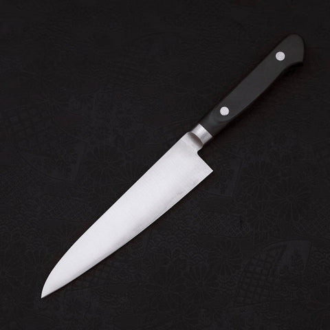 Petty knife AUS-8 Polished Western Green Handle 120mm-[Musashi]-[Japanese-Kitchen-Knives]