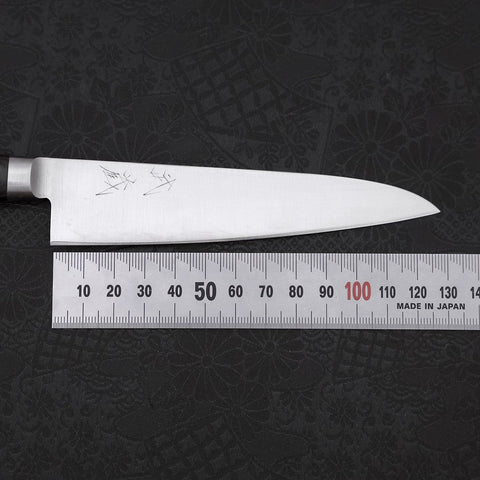 Petty knife AUS-8 Polished Western Green Handle 120mm-[Musashi]-[Japanese-Kitchen-Knives]