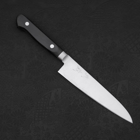 Petty knife AUS-8 Polished Western Green Handle 120mm-[Musashi]-[Japanese-Kitchen-Knives]