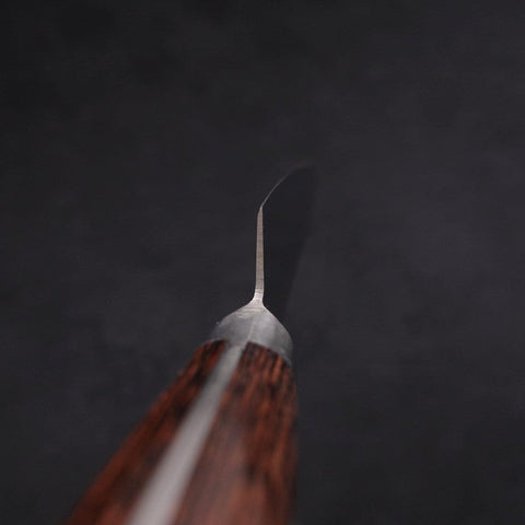 Petty Knife AUS-8 Polished Western Mahogany Handle 120mm-[Musashi]-[Japanese-Kitchen-Knives]