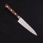 Petty Knife AUS-8 Polished Western Mahogany Handle 120mm-[Musashi]-[Japanese-Kitchen-Knives]