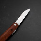 Pocket Knife VG-10 Karin Outdoor Knives 85mm with Leather Sheath (3.3”)-[Musashi]-[Japan-Küchenmesser]