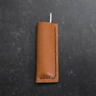 Pocket Knife VG-10 Karin Outdoor Knives 85mm with Leather Sheath (3.3”)-[Musashi]-[Japan-Küchenmesser]