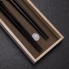 Rokkaku Akira (hexagon) Lacquered Wooden Chopsticks Set 215mm Red and 235mm Black with Paulownia Wooden Box-[Musashi]-[Japan-Küchenmesser]
