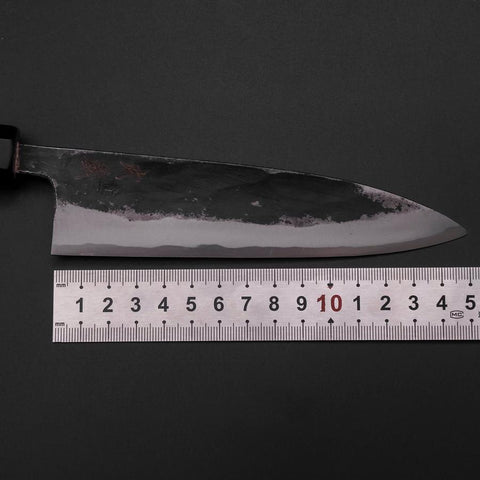 Sabaki Blue Steel #1 Kurouchi Buffalo Magnolia Handle 150mm (5.9”)-[Musashi]-[Japan-Küchenmesser]