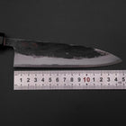 Sabaki Blue Steel #1 Kurouchi Büffelhorn und Magnolienholz Griff 150mm-[Musashi]-[Japan-Küchenmesser]