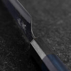 Sabaki Stainless Clad Blue Super Kurouchi Blue Urushi Handle 150mm (5.9”)-[Musashi]-[Japanese-Kitchen-Knives]