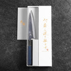 Sabaki Stainless Clad Blue Super Kurouchi Blue Urushi Handle 150mm (5.9”)-[Musashi]-[Japanese-Kitchen-Knives]