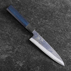 Sabaki Stainless Clad Blue Super Kurouchi Blue Urushi Handle 150mm (5.9”)-[Musashi]-[Japanese-Kitchen-Knives]