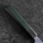 Sabaki Stainless Clad Blue Super Kurouchi Green Urushi Handle 150mm (5.9”)-[Musashi]-[Japanese-Kitchen-Knives]