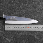 Sabaki Stainless Clad Blue Super Kurouchi Green Urushi Handle 150mm (5.9”)-[Musashi]-[Japanese-Kitchen-Knives]
