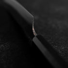 Sabaki White Steel #2 Kurouchi Büffelhorn und Ebenholz Griff 140mm-[Musashi]-[Japan-Küchenmesser]