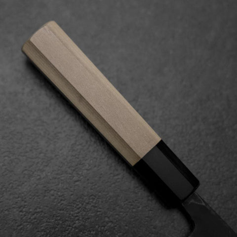 Sabaki White Steel #2 Kurouchi Büffelhorn und Magnolienholz Griff 140mm-[Musashi]-[Japan-Küchenmesser]