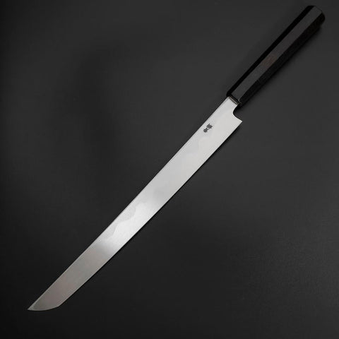 Sakimaru Takohiki Blue Steel #2 Kasumi Buffalo Ebony Handle 300mm-[Musashi]-[Japanese-Kitchen-Knives]