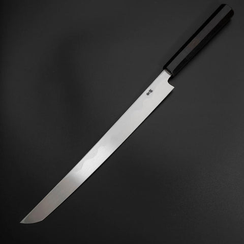 Sakimaru Takohiki Blue Steel #2 Kasumi Büffelhorn und Ebenholz Griff 300mm-[Musashi]-[Japan-Küchenmesser]