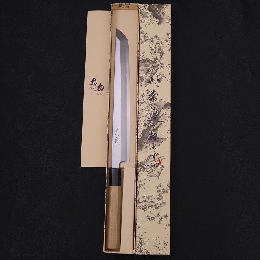 Sakimaru Takohiki Blue Steel #2 Kasumi Büffelhorn und Magnolie Griff 270mm-[Musashi]-[Japan-Küchenmesser]