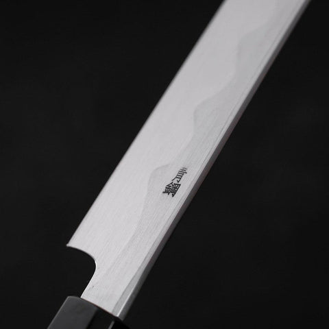 Sakimaru Takohiki Blue Steel #2 Kasumi Büffelhorn und Teakholz Griff 330mm-[Musashi]-[Japan-Küchenmesser]