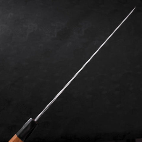 Sakimaru Takohiki Blue Steel #2 Kasumi Büffelhorn und Teakholz Griff 330mm-[Musashi]-[Japan-Küchenmesser]