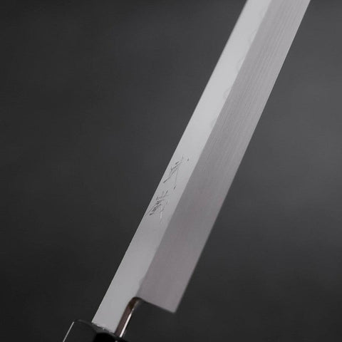 Sakimaru Takohiki White Steel #2 Honyaki Büffelhorn und Ebenholz Griff 300mm-[Musashi]-[Japan-Küchenmesser]