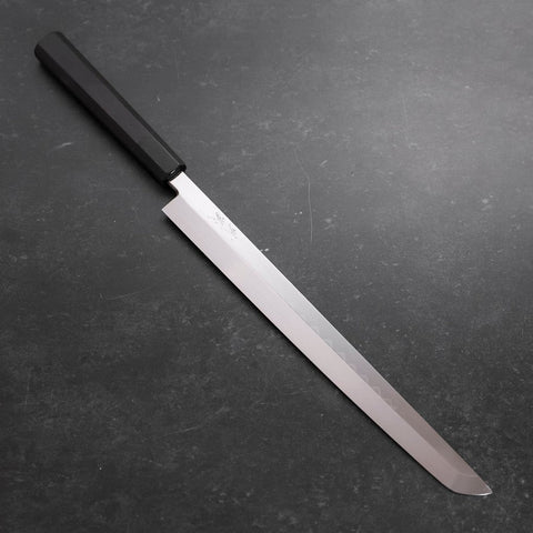 Sakimaru Takohiki White Steel #2 Honyaki Büffelhorn und Ebenholz Griff 300mm-[Musashi]-[Japan-Küchenmesser]