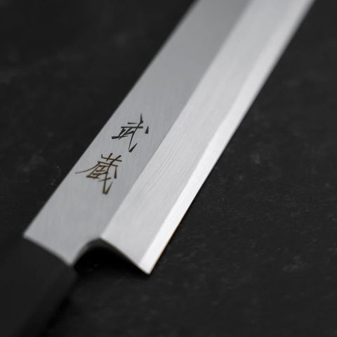 Sakimaru Takohiki White Steel #2 Kasumi Buffalo Teak Handle 270mm (10.6”)-[Musashi]-[Japan-Küchenmesser]