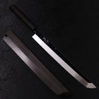Sakimaru Takohiki White Steel #2 Mond-Fuji Sui-Honyaki Büffelhorn und Ebenholz Griff 270mm-[Musashi]-[Japan-Küchenmesser]