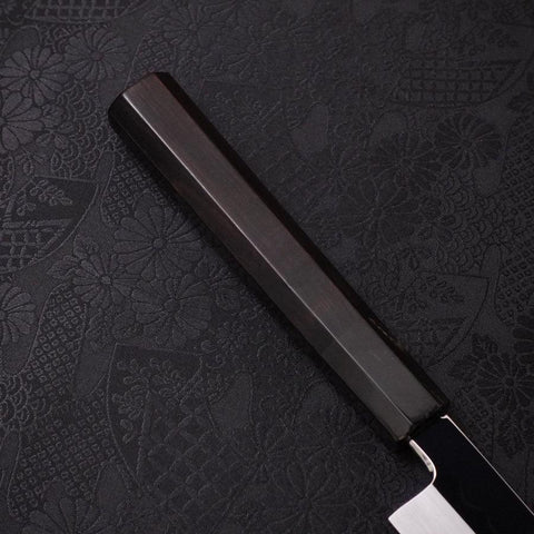 Sakimaru Takohiki White Steel #2 Mond-Fuji Sui-Honyaki Büffelhorn und Ebenholz Griff 270mm-[Musashi]-[Japan-Küchenmesser]